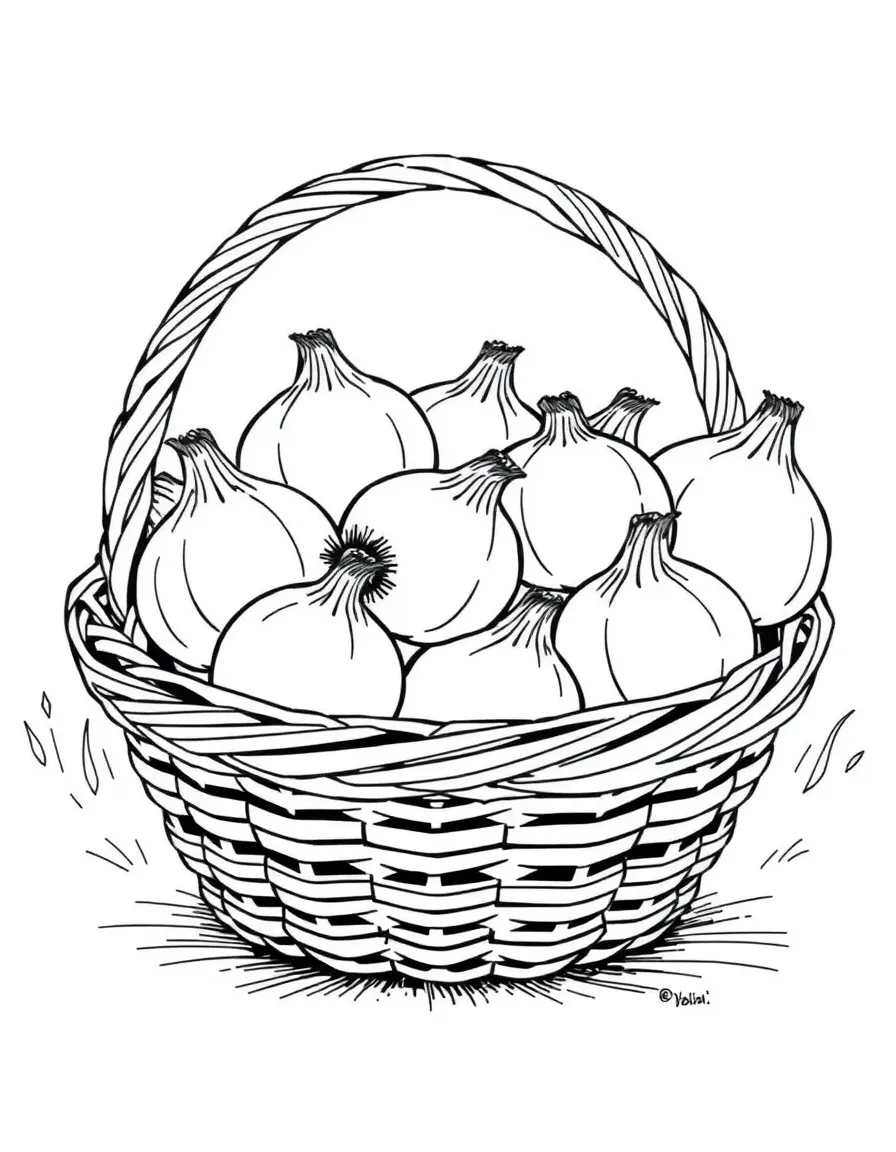 (Georgia) A basket of Vidalia onions