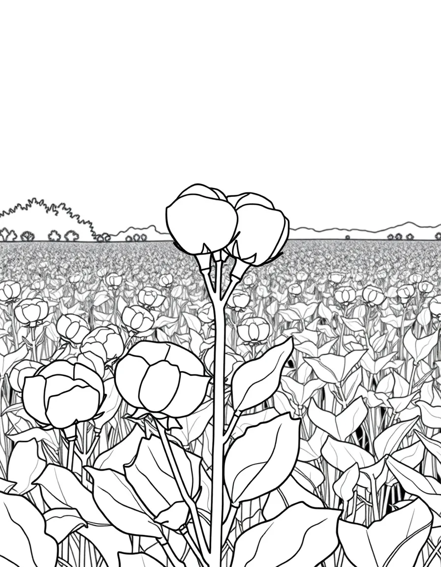 (Georgia) A cotton plant in a Georgia field