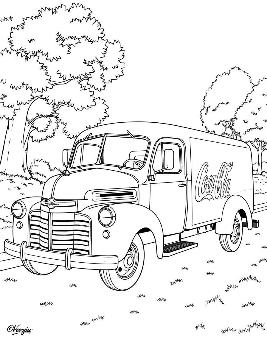 (Georgia) A vintage Coca-Cola delivery truck