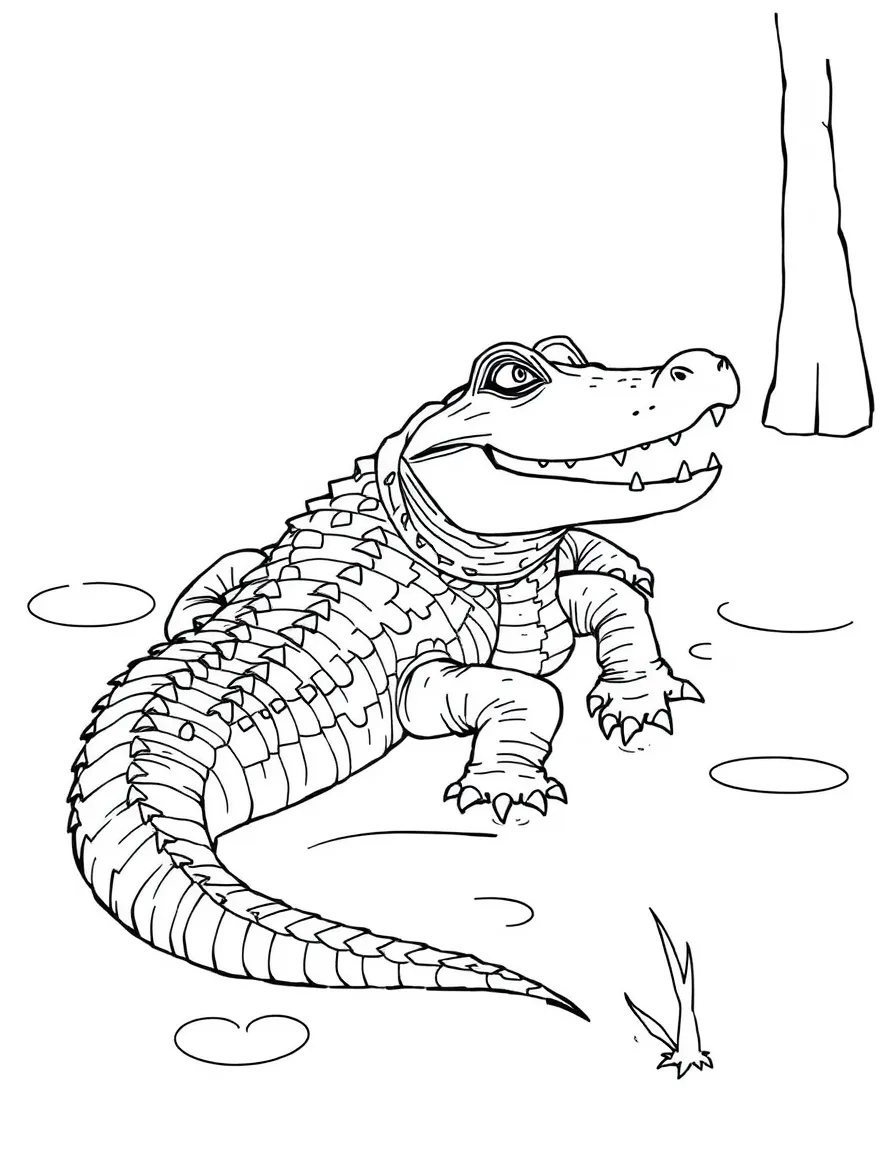 (Georgia) A gator in Okefenokee Swamp