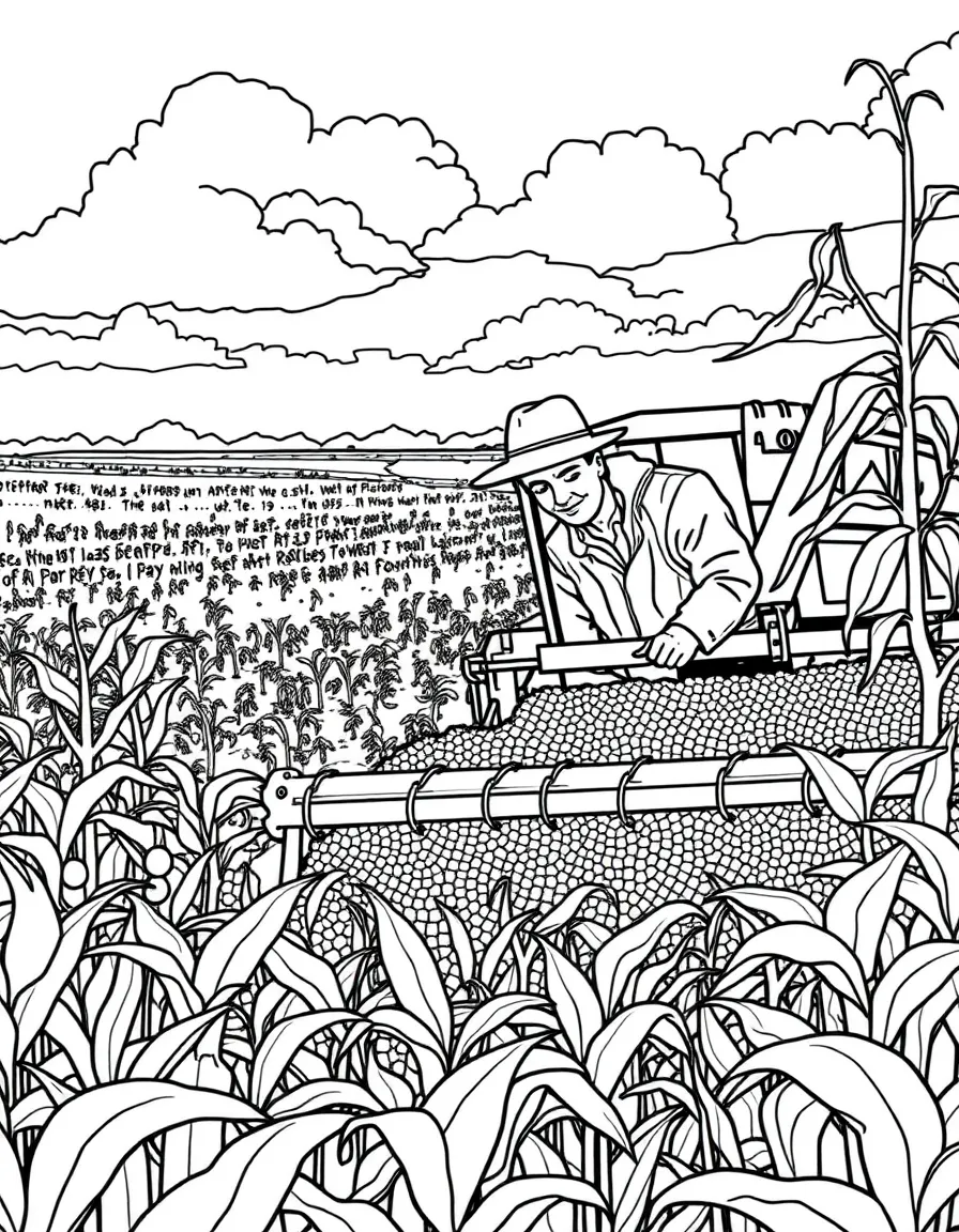 (Arkansas) A farmer harvesting soybeans in the Arkansas Delta