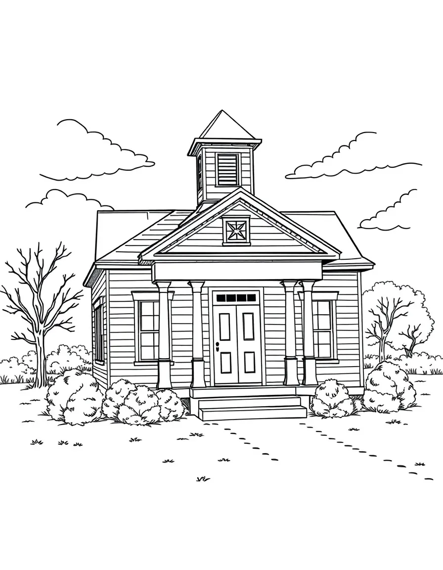 (Arkansas) A schoolhouse from the early 1900s in Arkansas