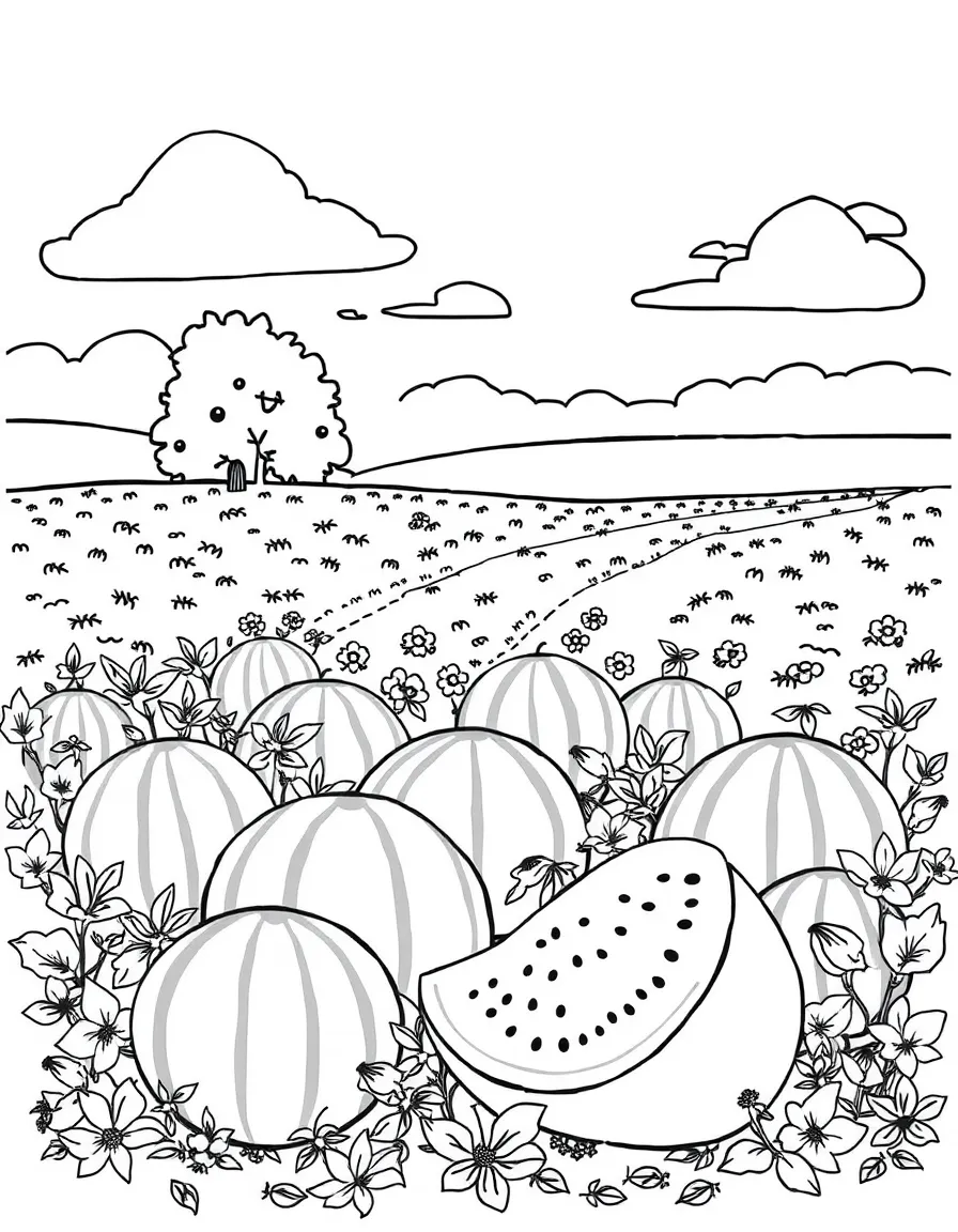 (Arkansas) A watermelon patch in Hope, Arkansas