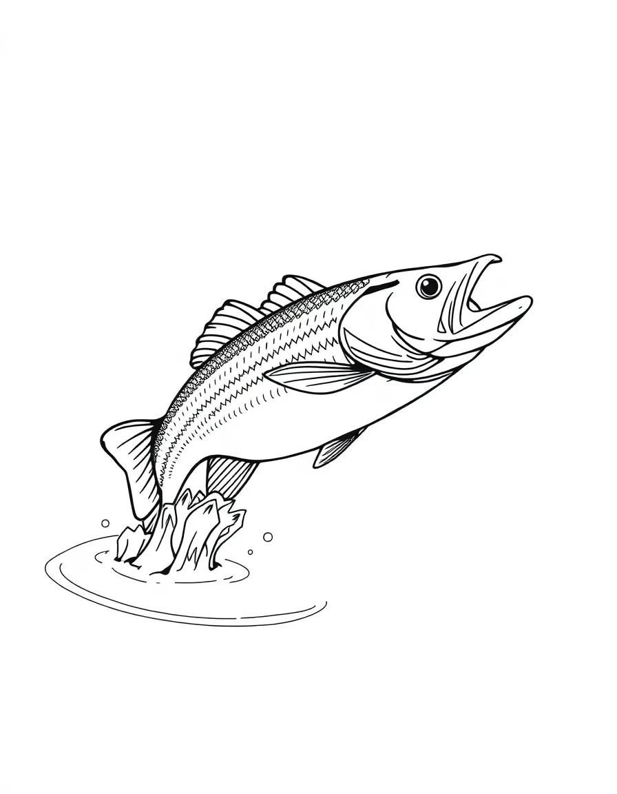 (Arkansas) A fish jumping out of the water in Greers Ferry Lake