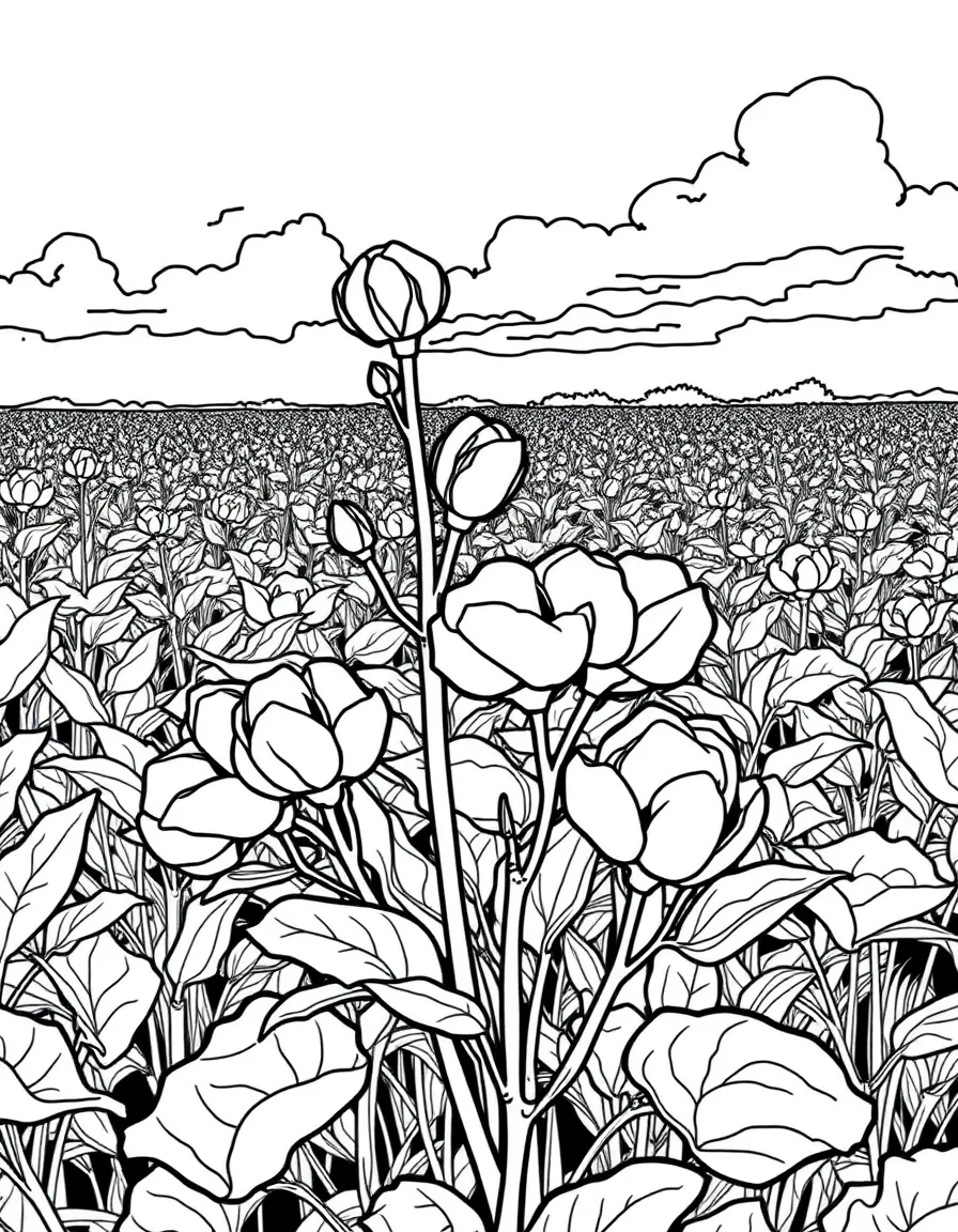 (Arkansas) A cotton plant growing in the Arkansas Delta