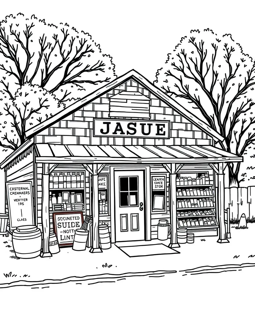 (Arkansas) An old-fashioned general store in rural Arkansas