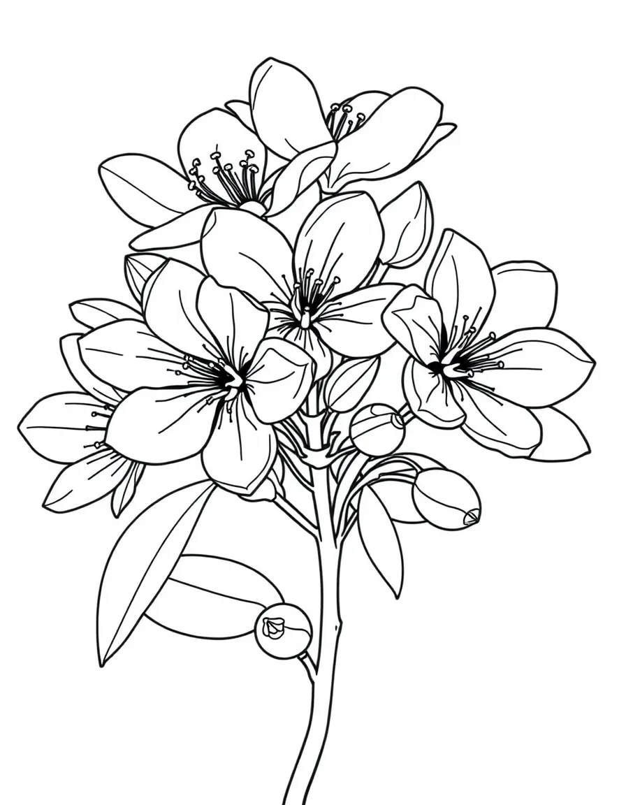 (Arkansas) A bouquet of apple blossoms – the Arkansas state flower