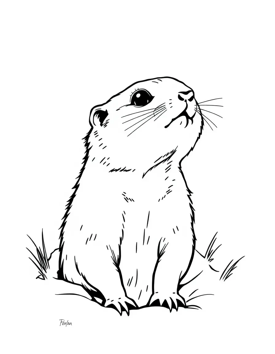 (Colorado) A prairie dog popping out of a hole