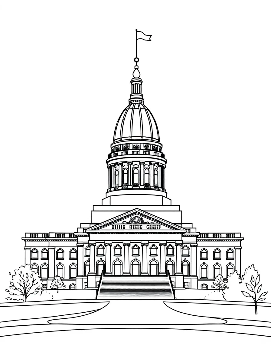 (Kansas) Kansas state capitol building in Topeka