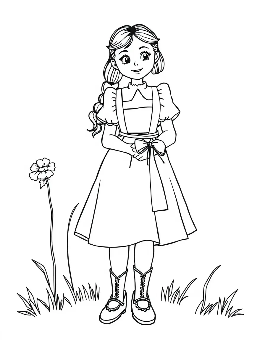 (Kansas) Dorothy from Wizard of Oz with ruby slippers