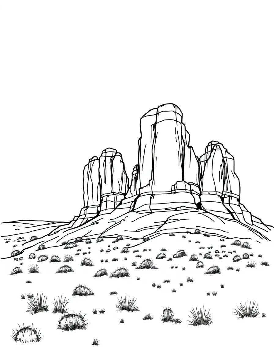 (Kansas) Monument Rocks chalk formations