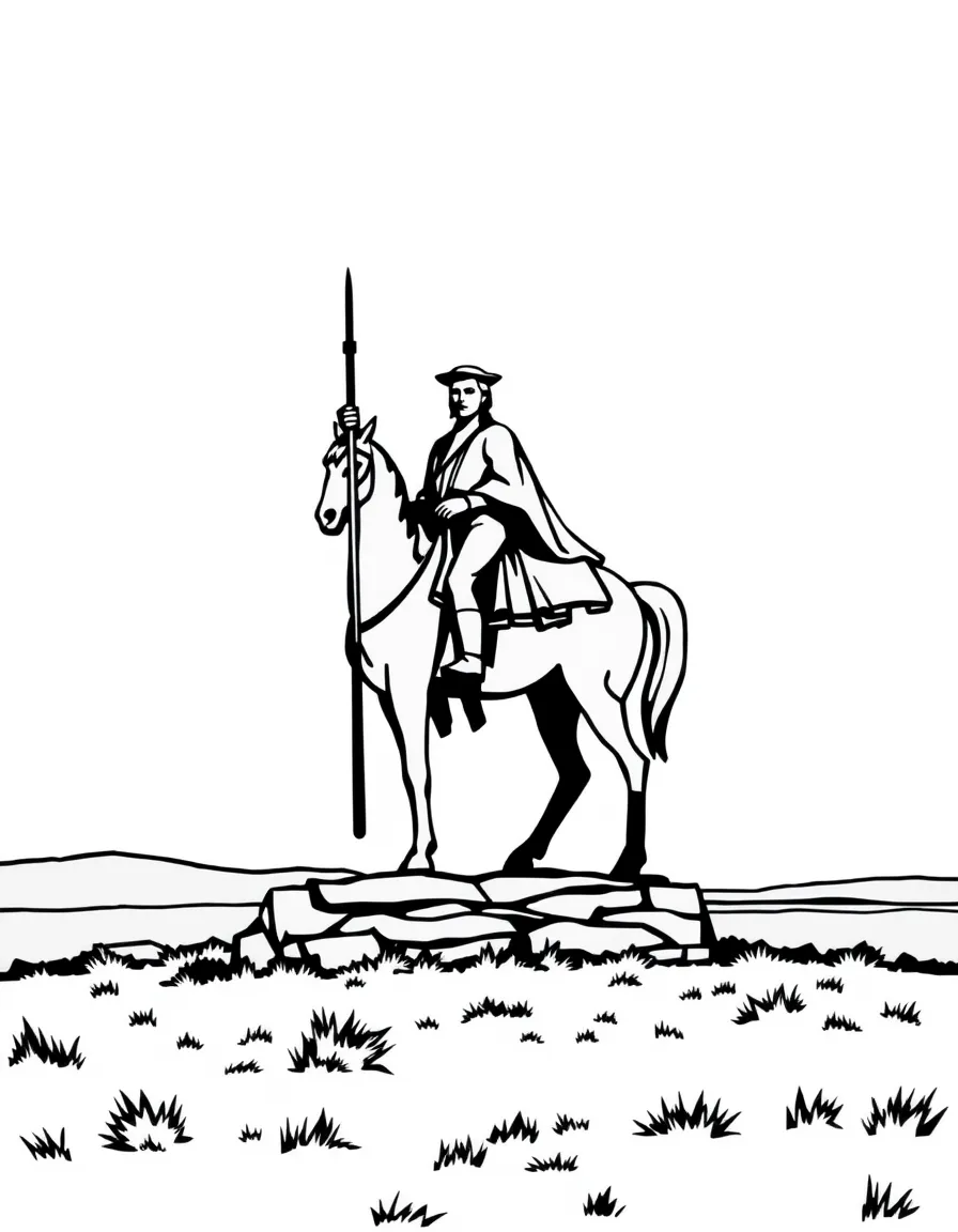 (Kansas) Keeper of the Plains statue silhouette
