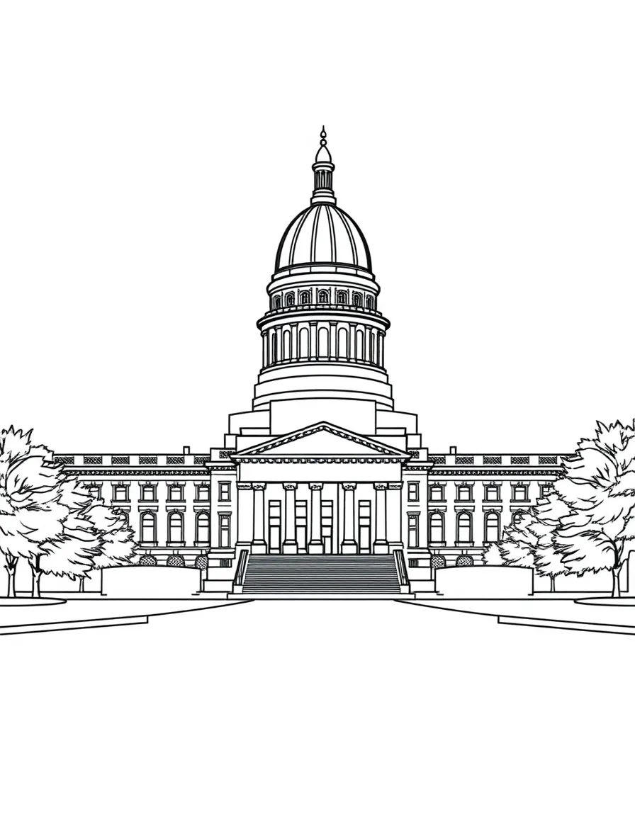 (Indiana) Indiana State Capitol building in Indianapolis