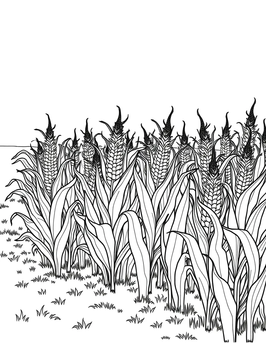 (Indiana) A cornfield in Indiana