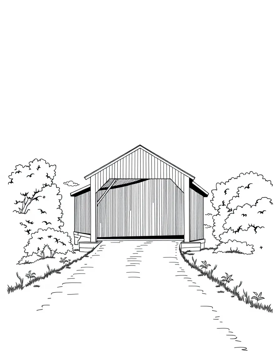 (Indiana) Covered bridge in Parke County