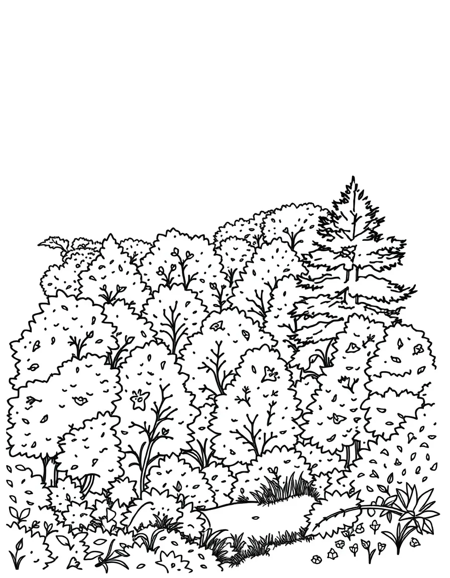 (Indiana) Fall foliage and trees in Brown County