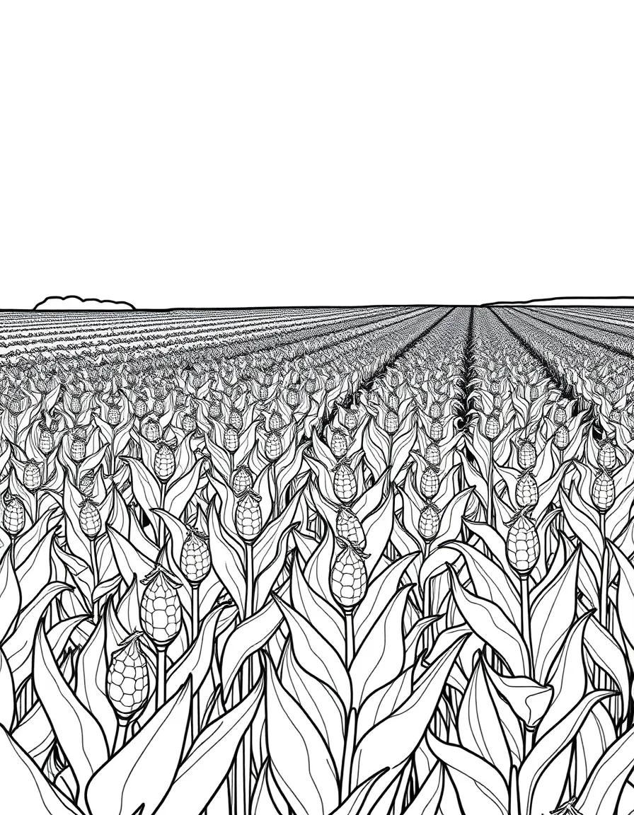 (Indiana) A field of soybeans growing in Indiana