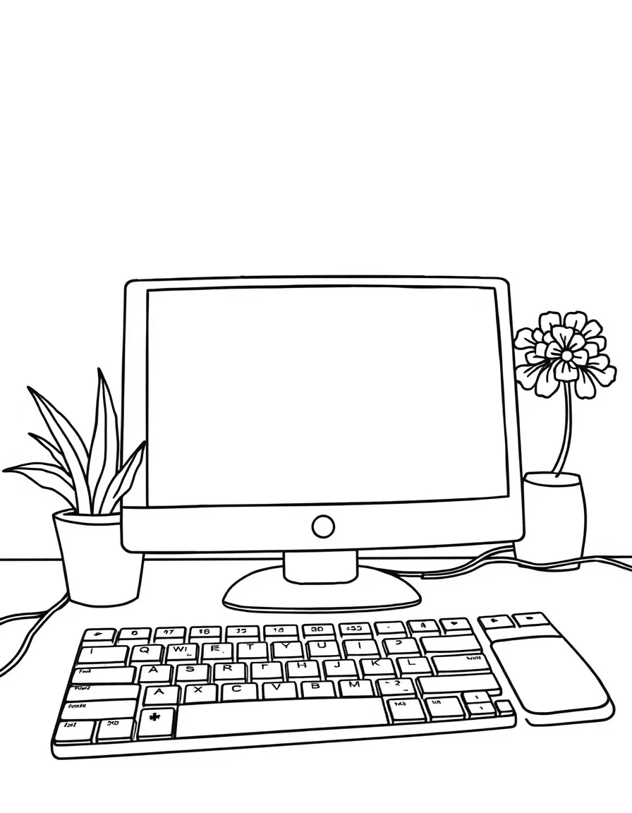 a computer keyboard