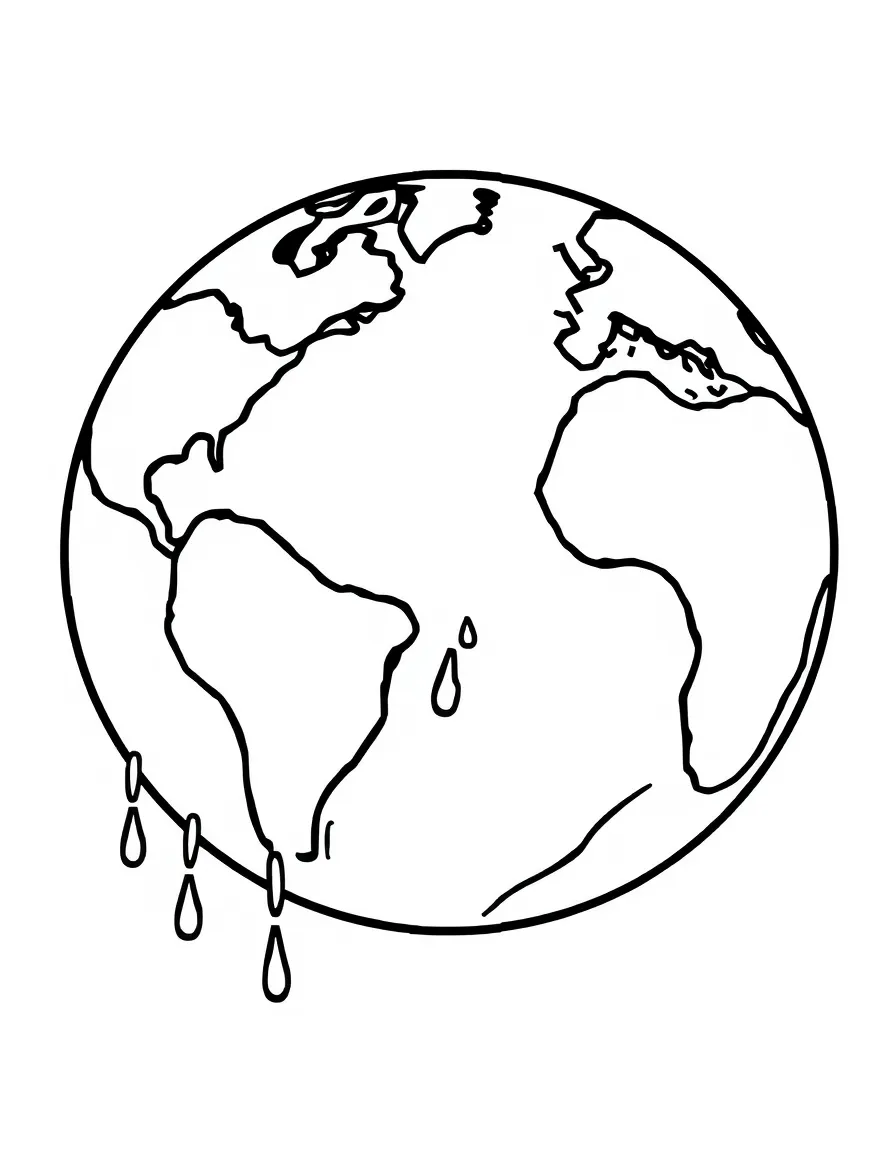 The earth is crying with tears.
