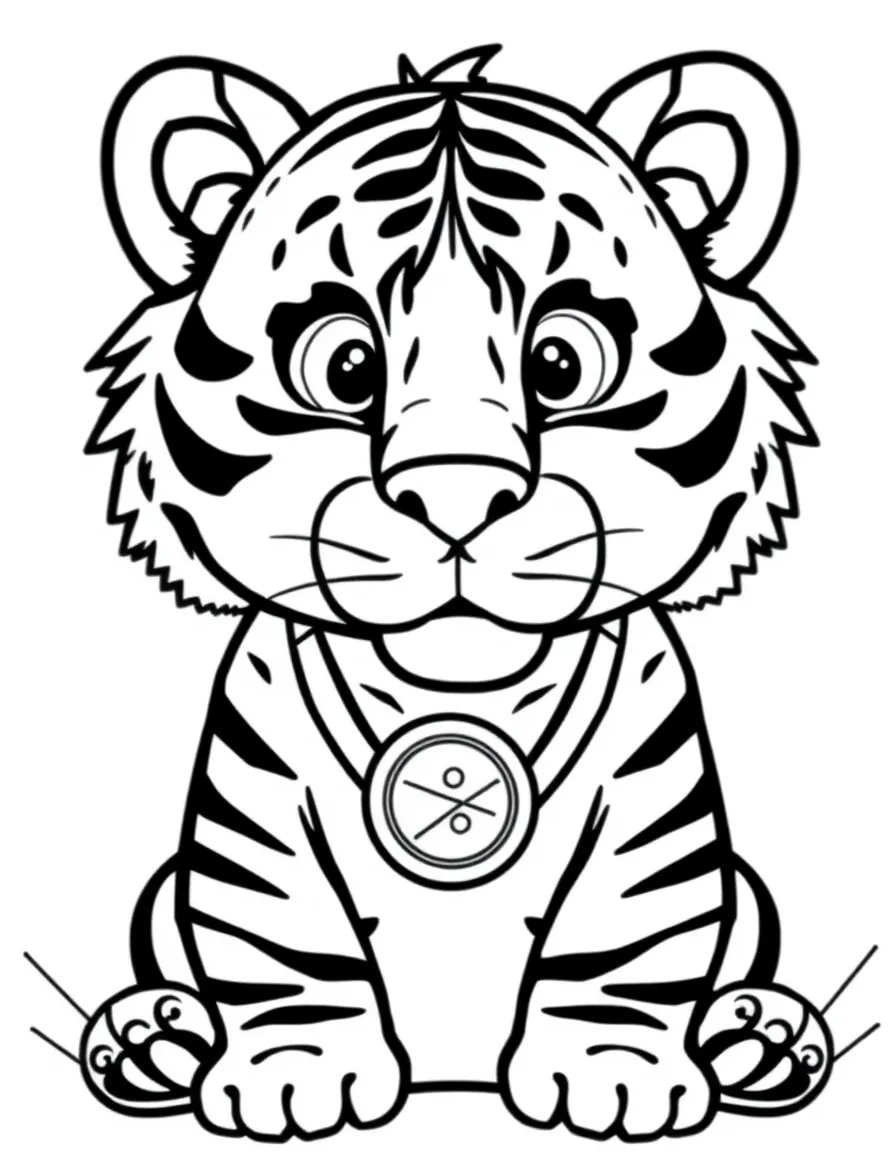 A cute tiger wins Animal Olympics gold medal