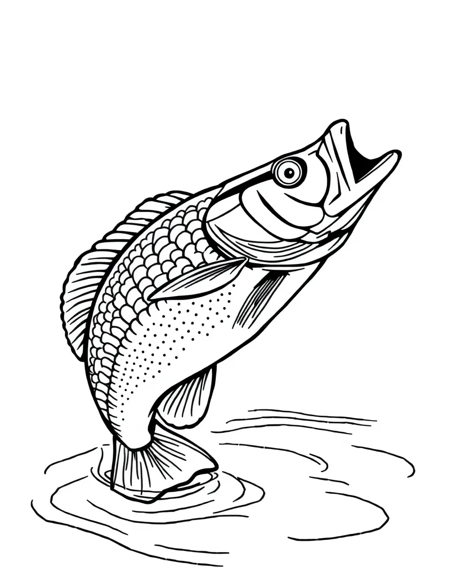 (Minnesota) A walleye fish jumping out of water