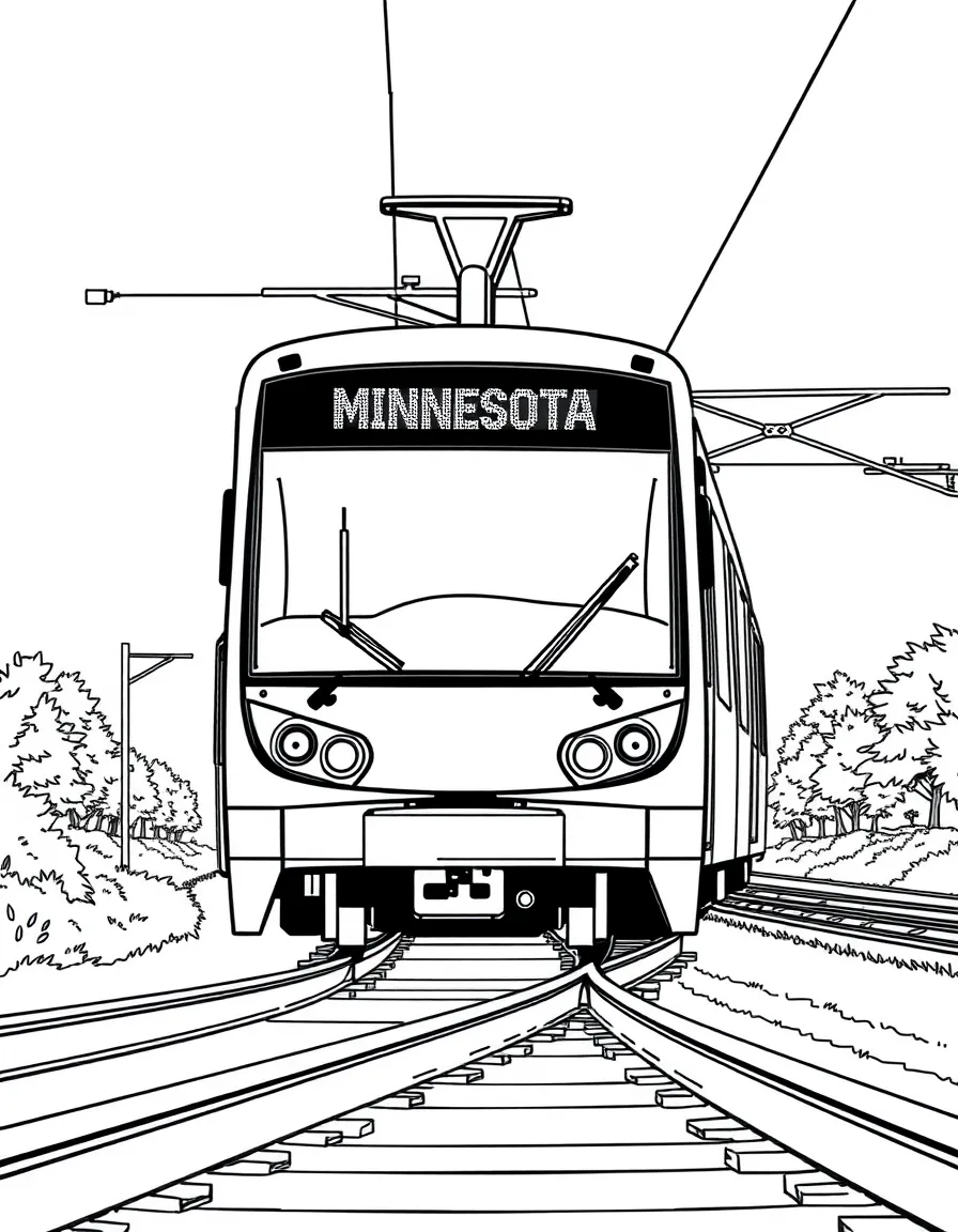 (Minnesota) A Minneapolis light rail train