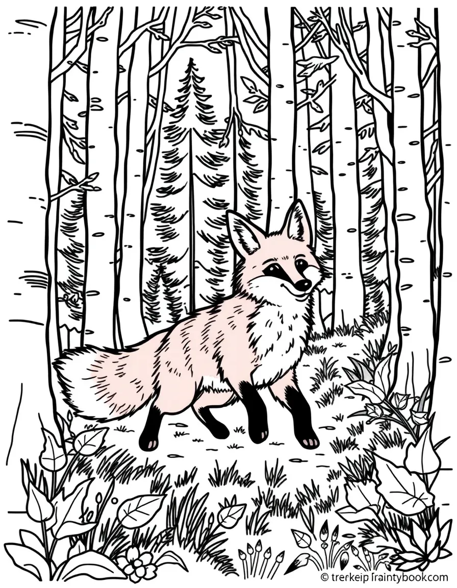 (Minnesota) A red fox trotting through the woods