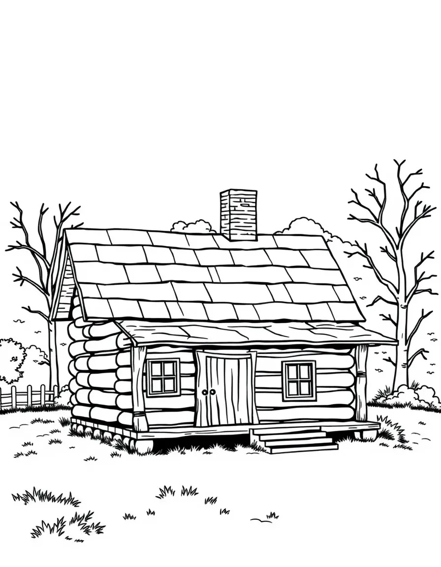 (Kentucky) Abraham Lincoln log cabin birthplace in Hodgenville