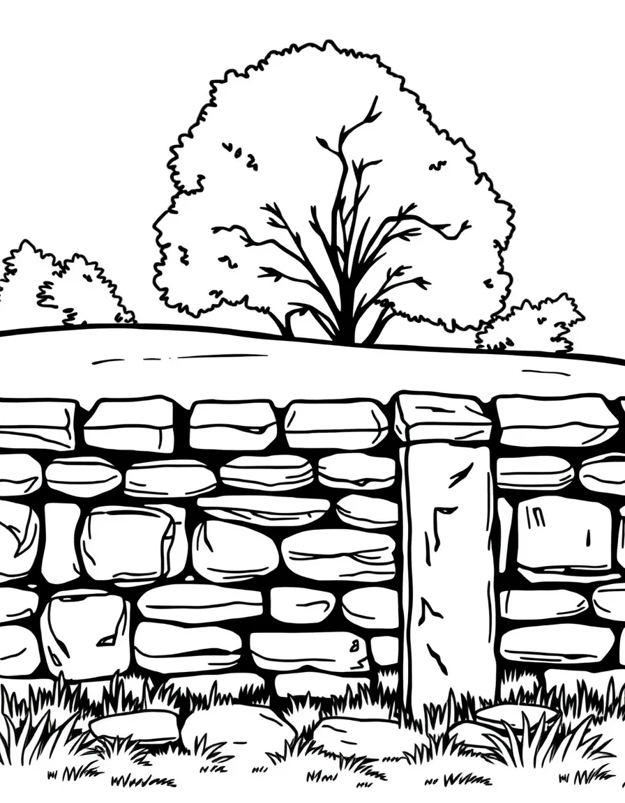 (Kentucky) Kentucky fence made of stone walls