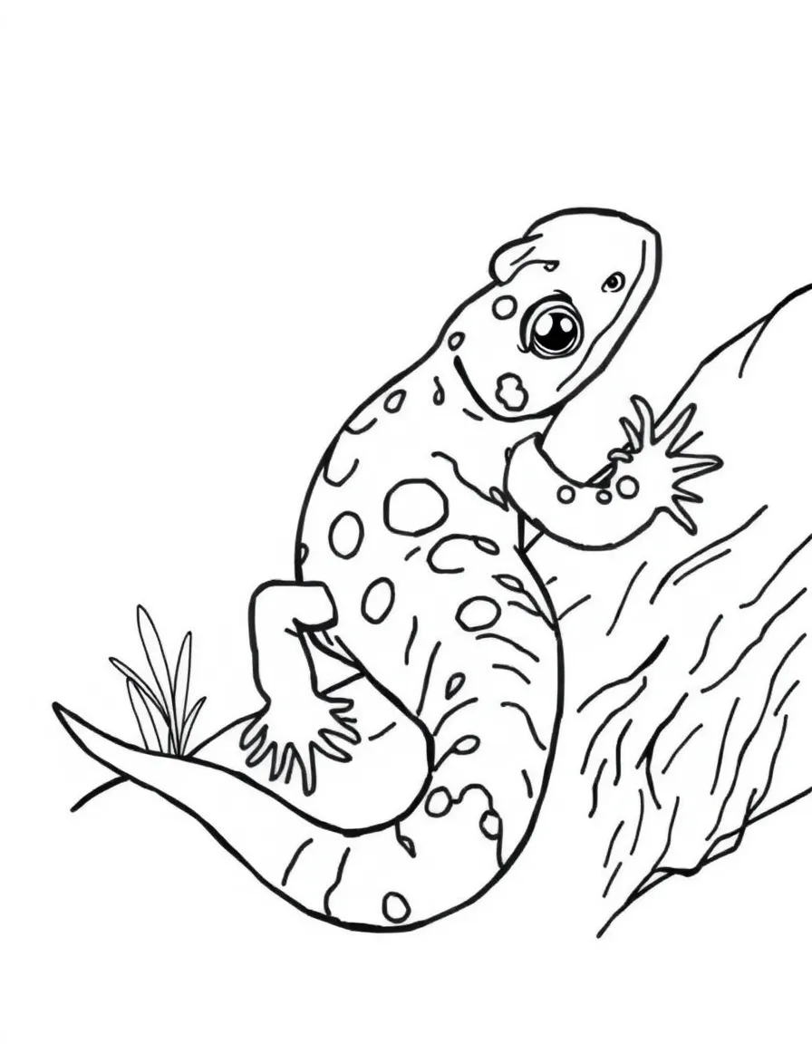 (South Carolina) State amphibian: Spotted salamander