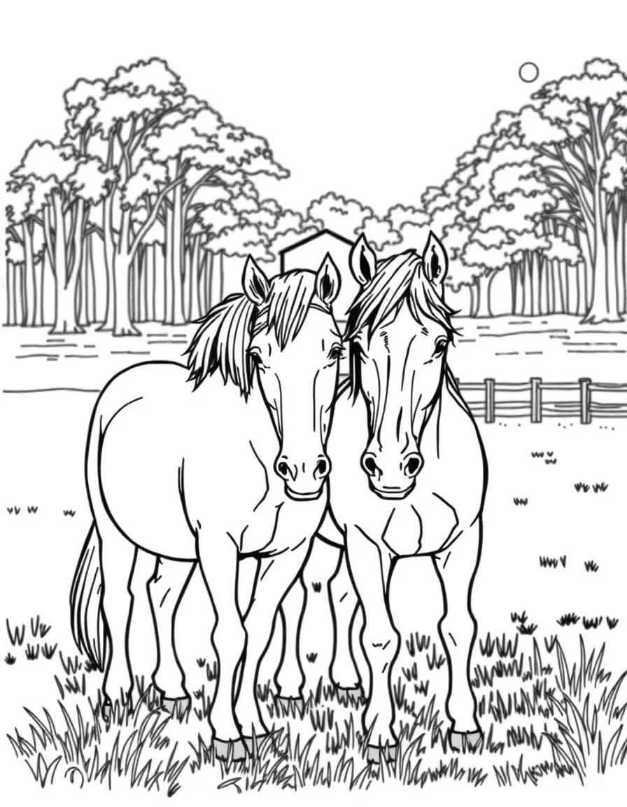 (South Carolina) Horses at a Lowcountry farm