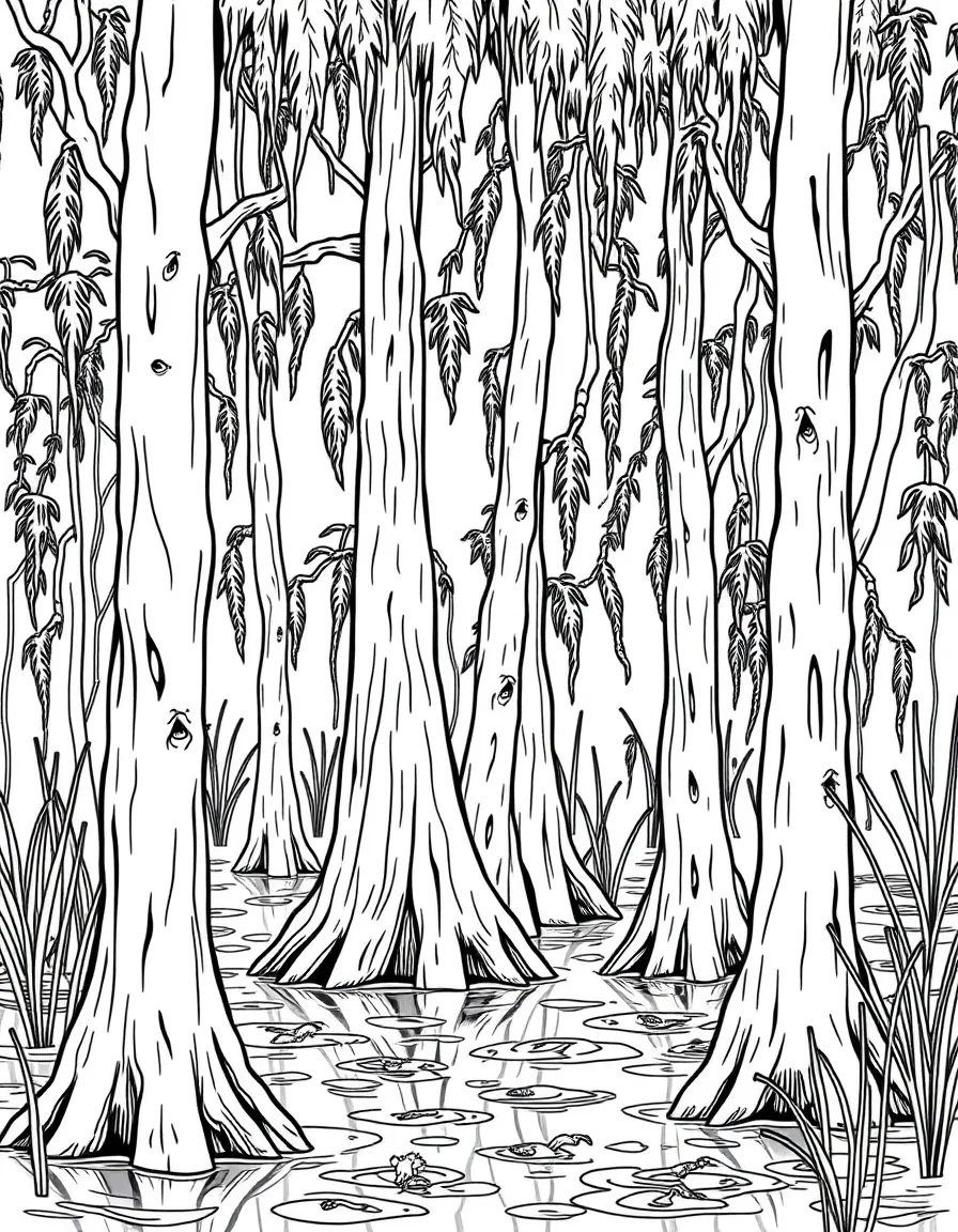(South Carolina) Cypress knees in a swamp