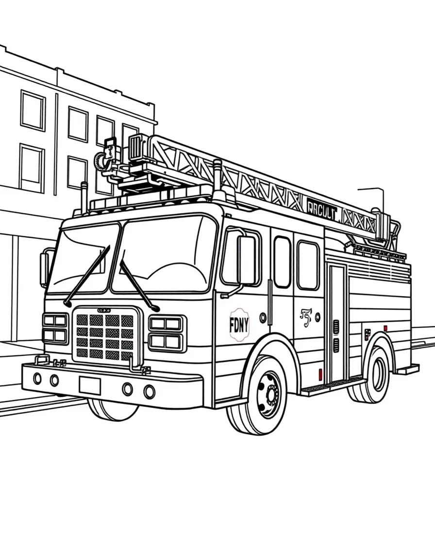 (New York) Firetruck with “FDNY” on it