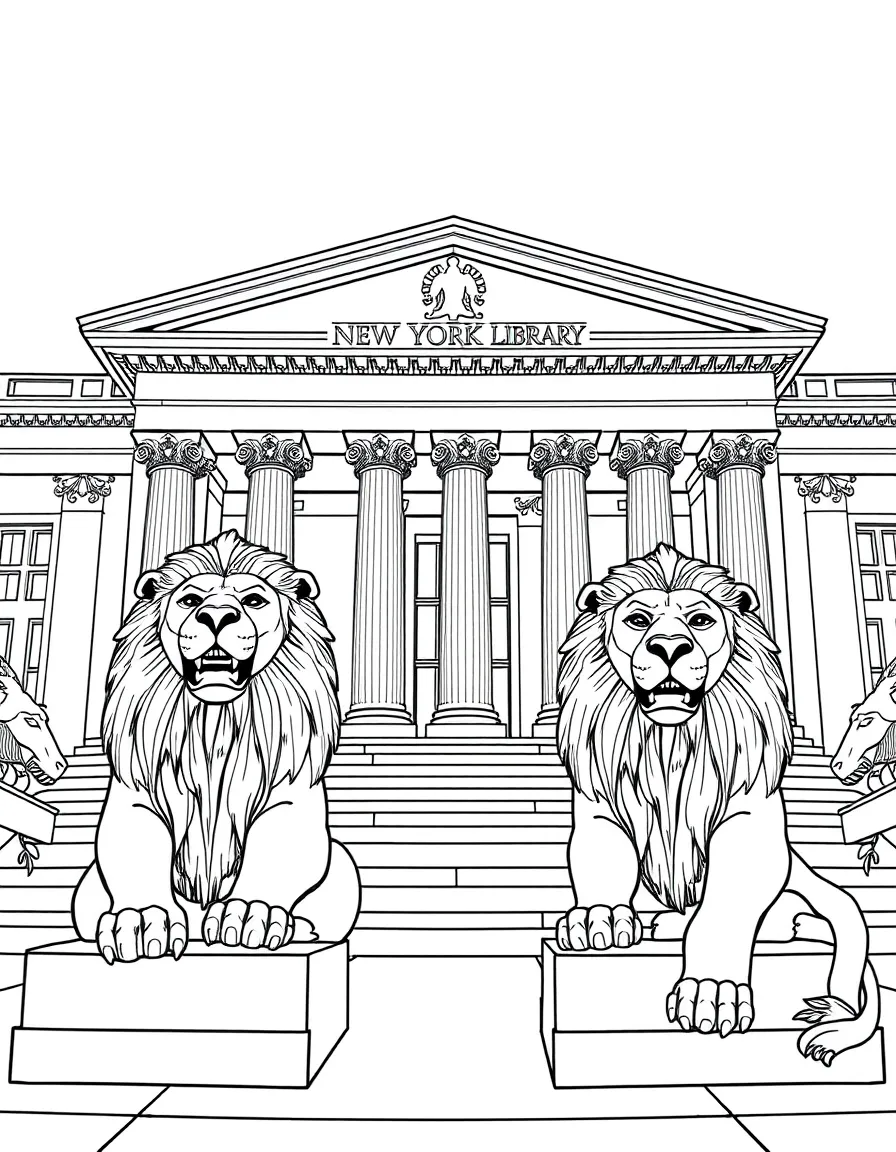 (New York) Library lions in front of NYPL
