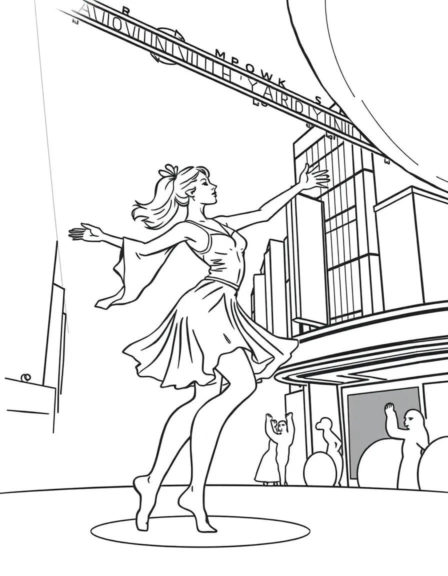 (New York) Broadway dancer in spotlight