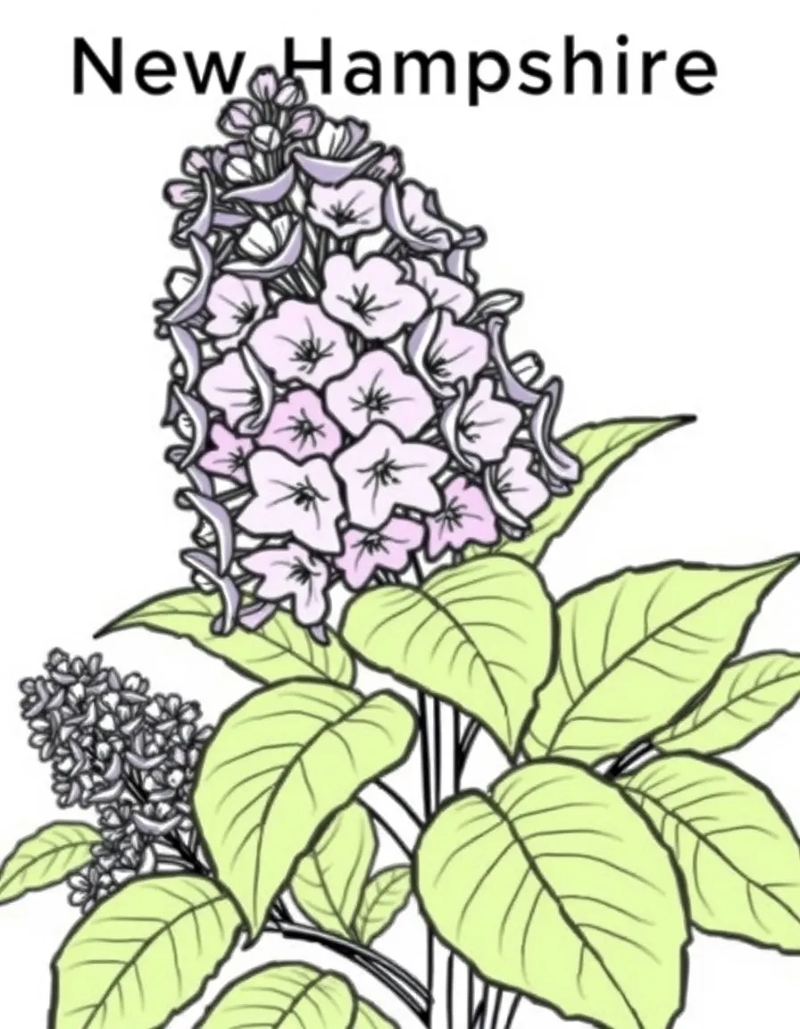 (New Hampshire) The New Hampshire state flower: purple lilac