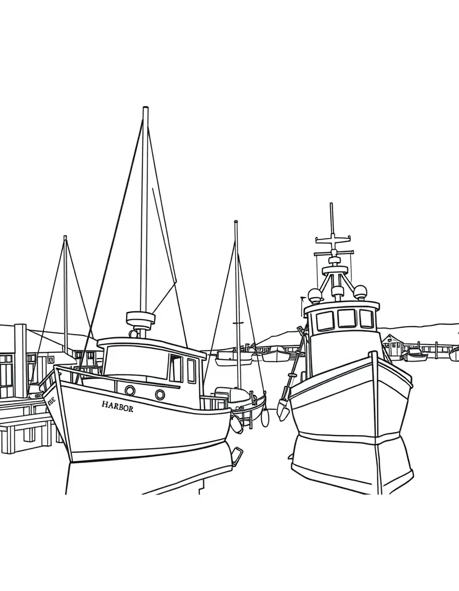 (New Hampshire) Boats in Portsmouth Harbor