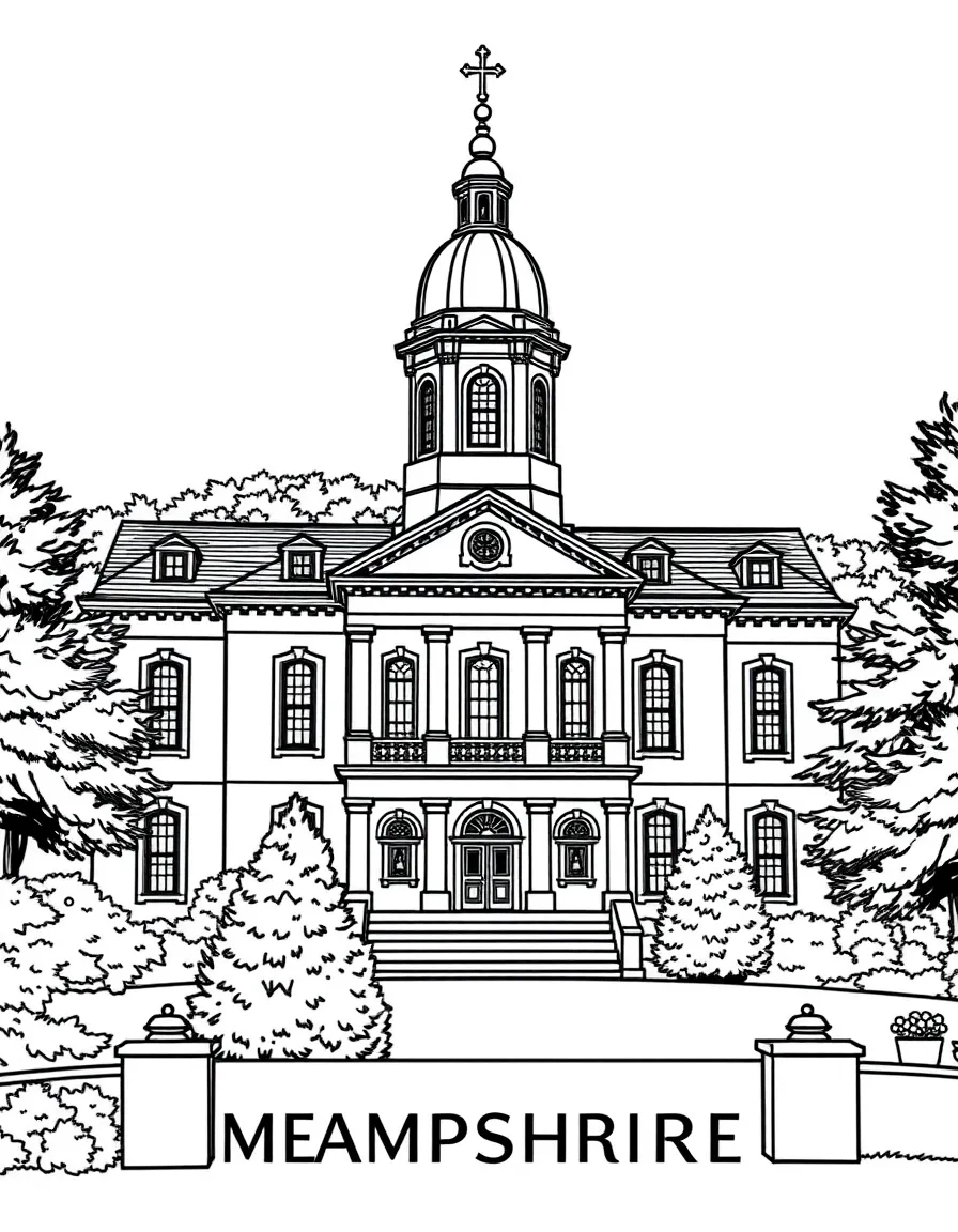 (New Hampshire) The New Hampshire state house in Concord
