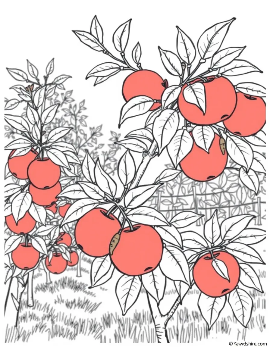 (New Hampshire) Apples on trees in a New Hampshire orchard