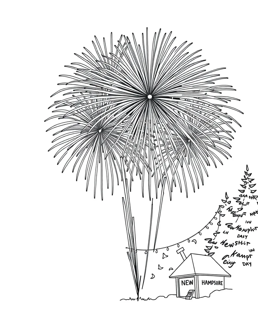 (New Hampshire) A fireworks display for New Hampshire’s Old Home Day