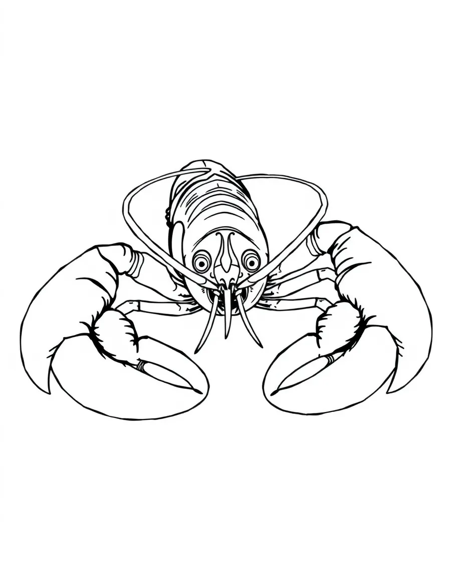 (Maine) A Maine lobster with big claws