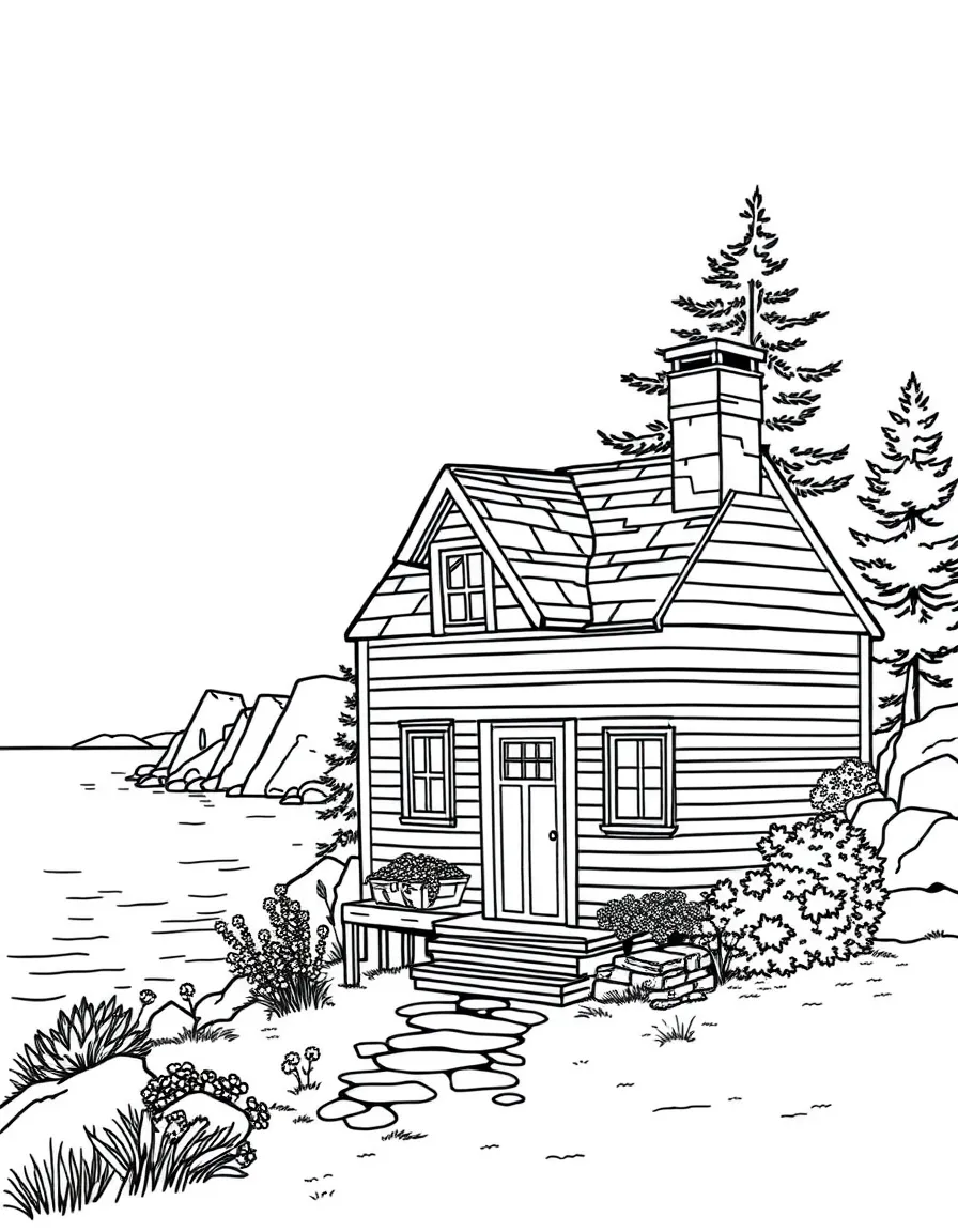 (Maine) A quaint cottage near the shore