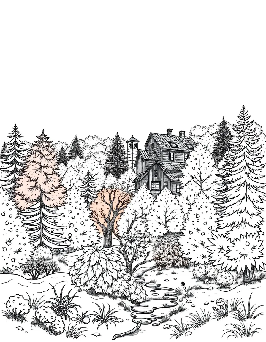 (Maine) A scenic fall foliage scene