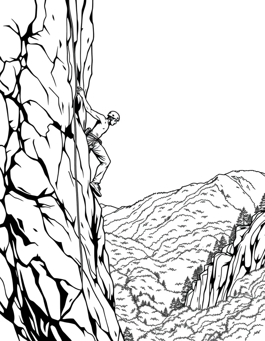 (West Virginia) Rock climber on Seneca Rocks