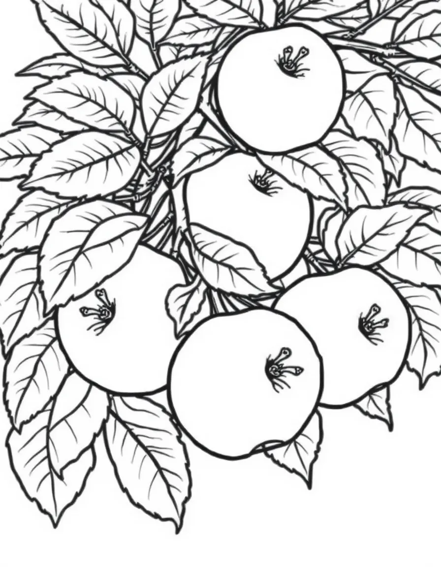 (West Virginia) Apples growing on a tree (for WV’s apple orchards)