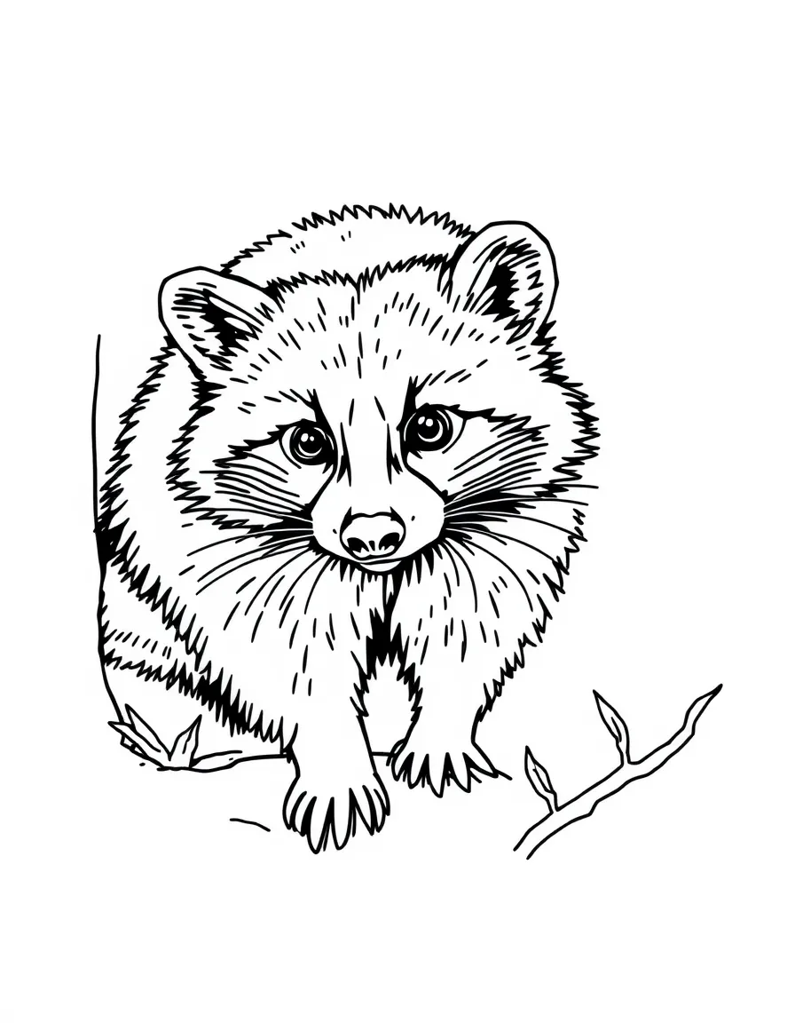 (West Virginia) A raccoon, another common animal in WV