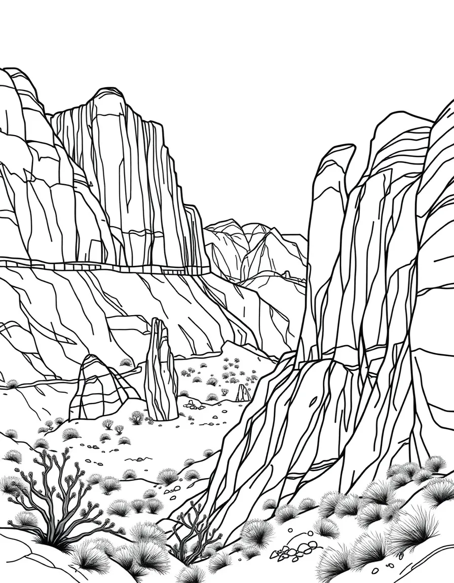 (Nevada) Red Rock Canyon rock formations