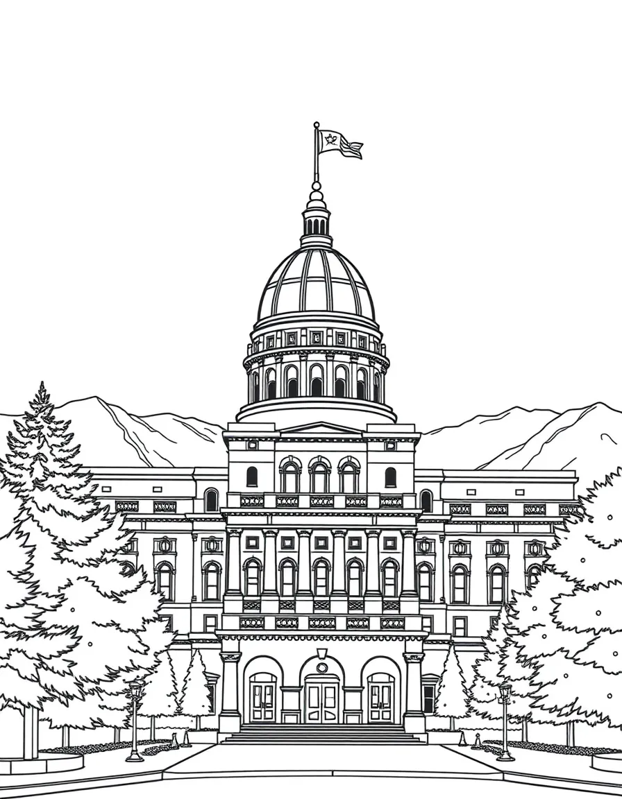 (Nevada) The Nevada state capitol building in Carson City