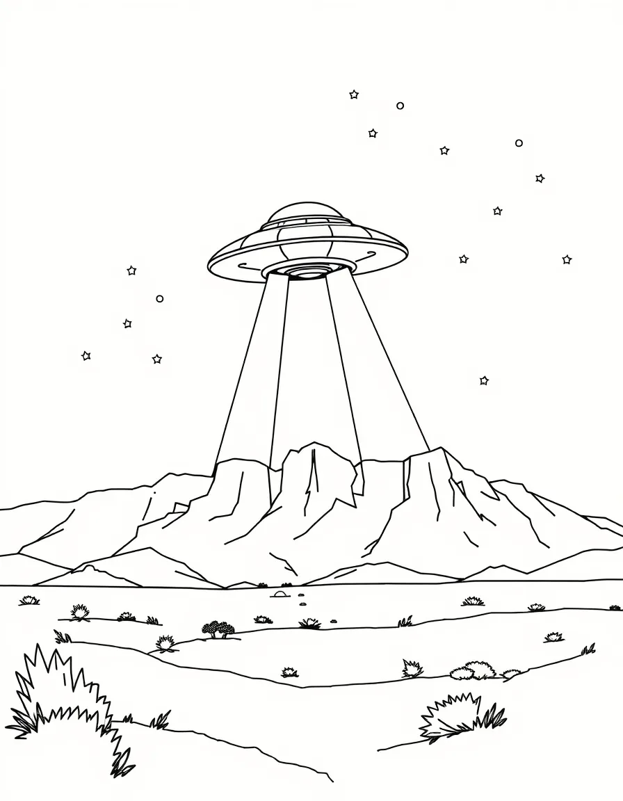 (Nevada) A UFO flying over Nevada