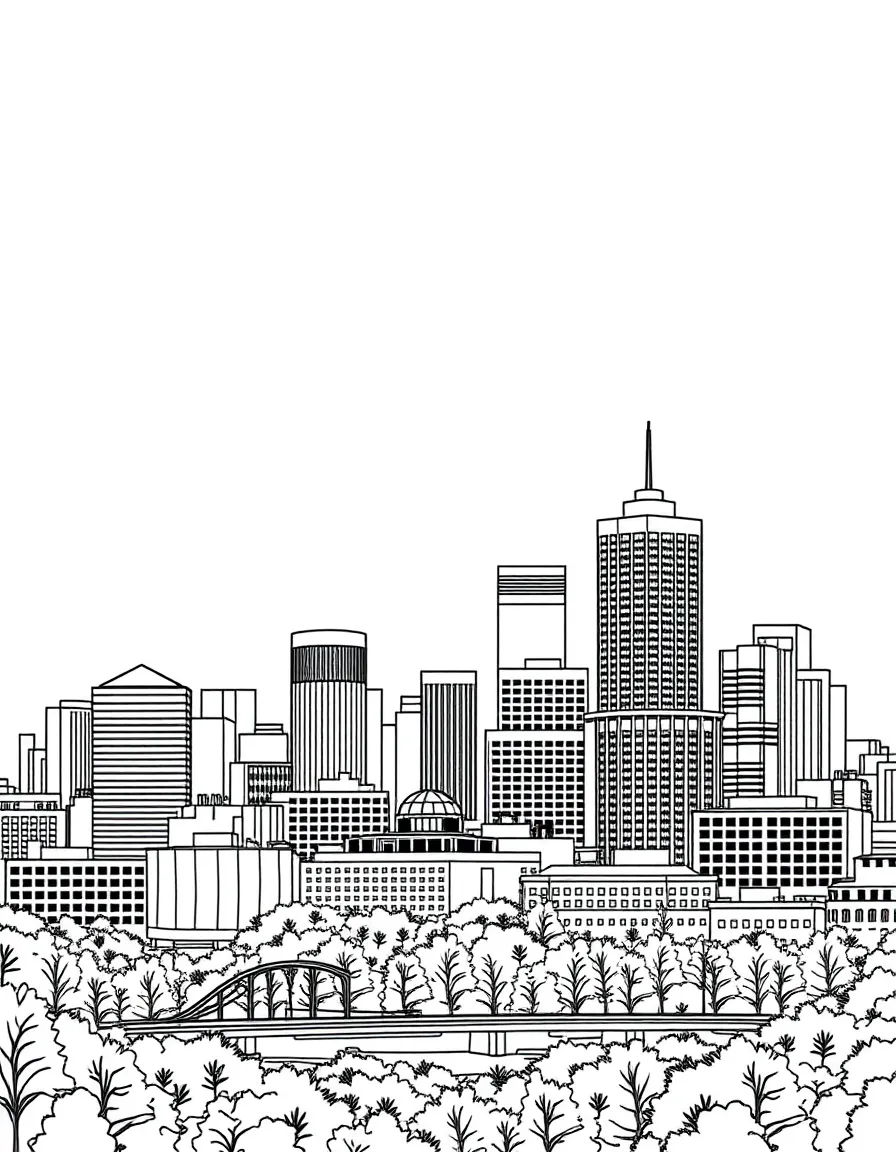 (Oregon) Portland city skyline